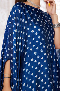 Aabha Bandhani Modal Silk Top with Pant