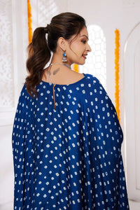 Aabha Bandhani Modal Silk Top with Pant