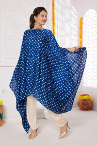 Aabha Bandhani Modal Silk Top with Pant