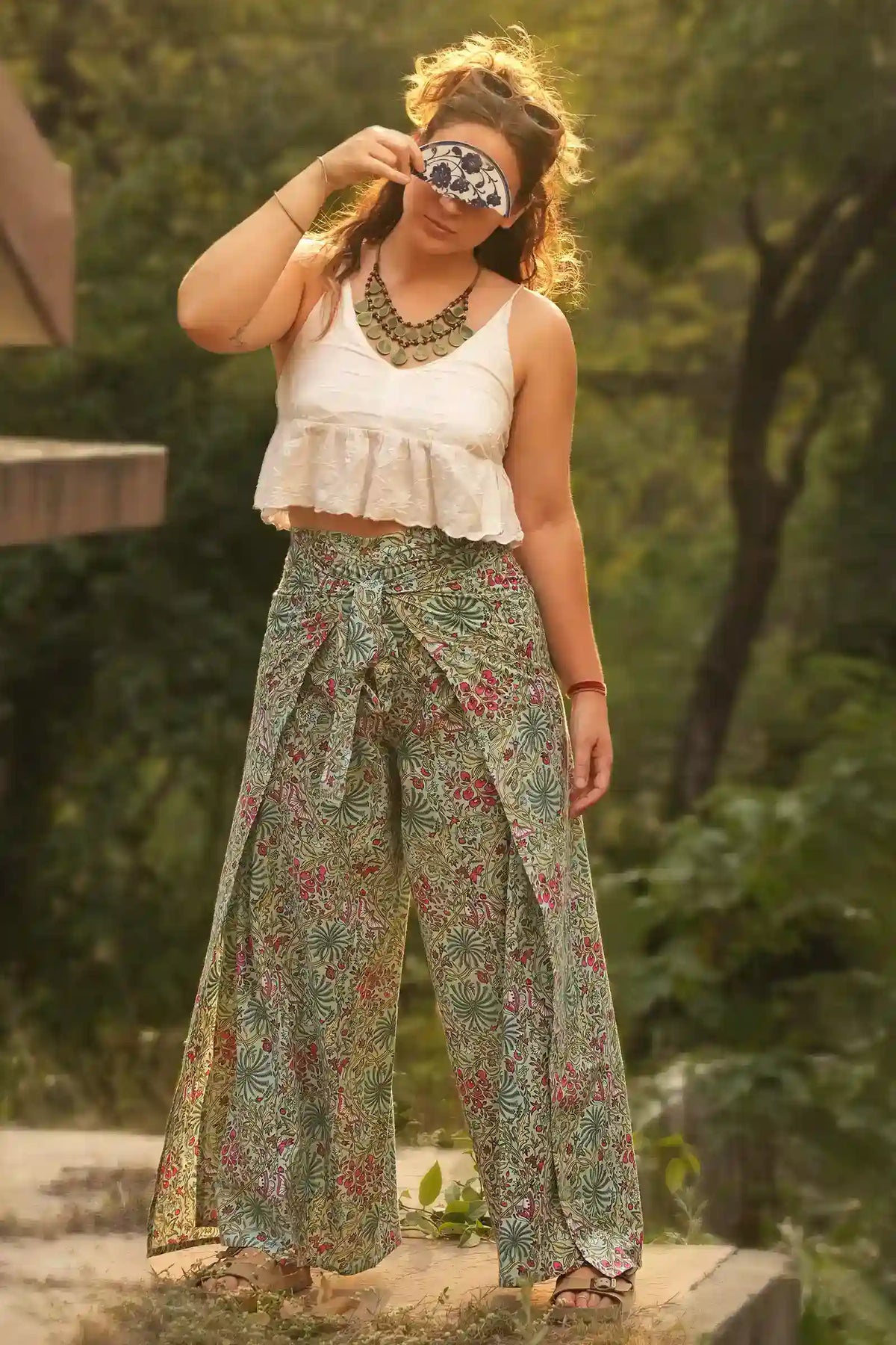 Boho style Lyla Garden Wrap Pant lightweight summer wear