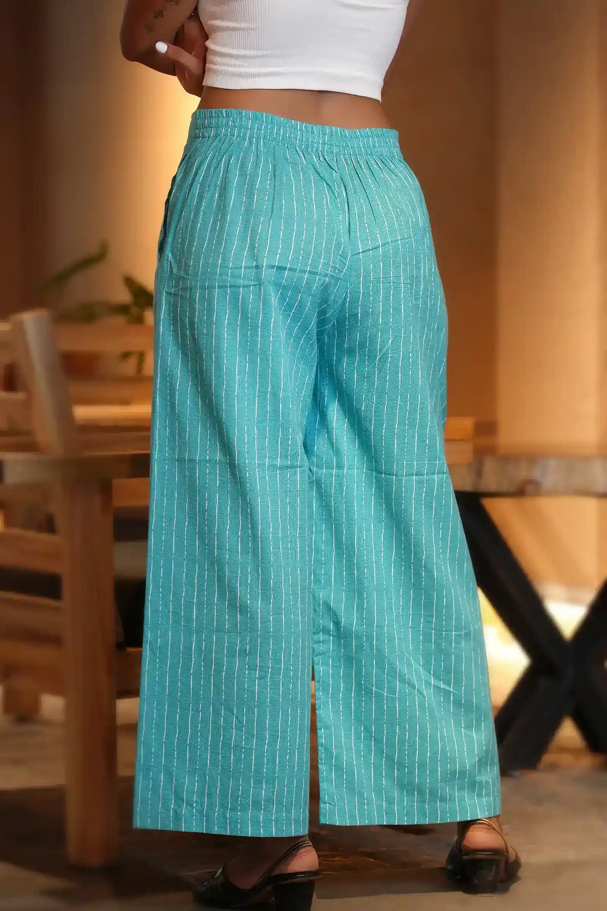 Fariha Teal Culottes