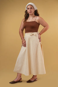 Women’s Lyla Ivory Wrap Skirt fashion piece