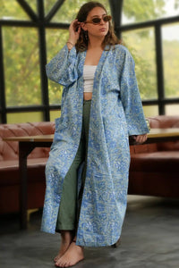 Moye Lily Hand Block Printed Kimono