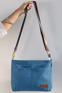 Hand Dyed Blue Raahi Messenger Bag