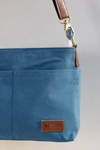 Hand Dyed Blue Raahi Messenger Bag