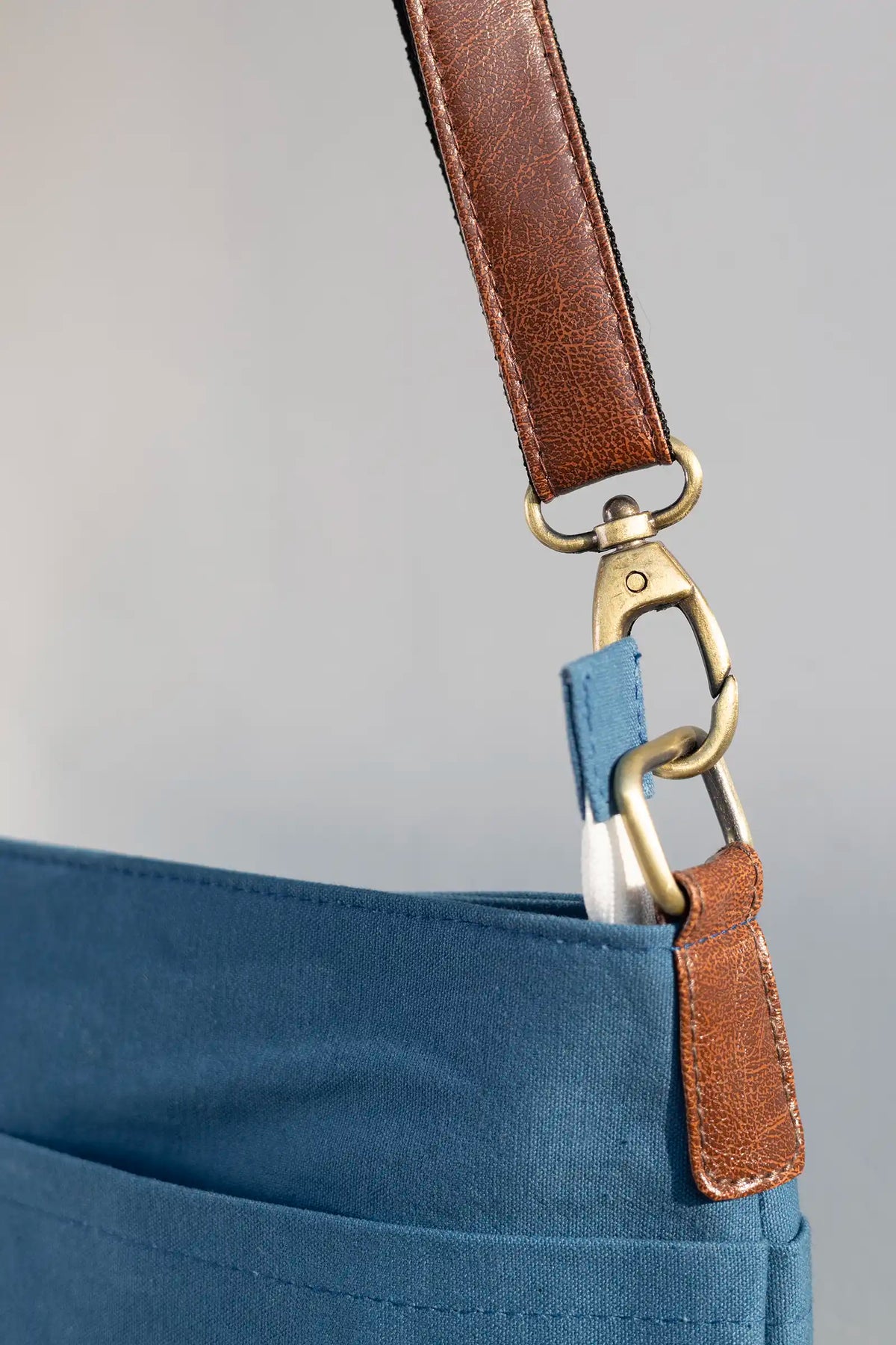 Hand Dyed Blue Raahi Messenger Bag