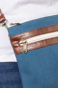 Hand Dyed Saara Blue Sling Bag