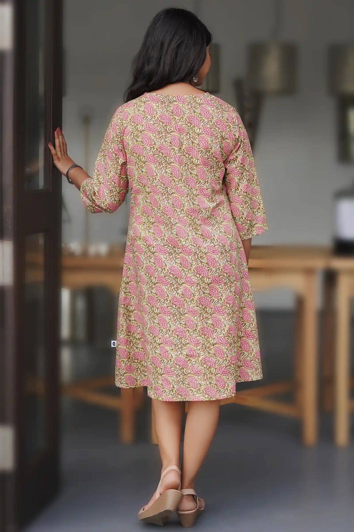 Handcrafted organic cotton dress for summer