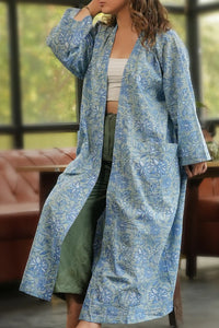 Moye Lily Hand Block Printed Kimono