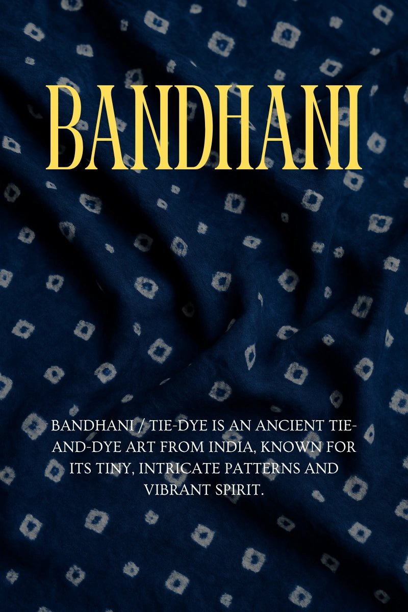 Aabha Bandhani Modal Silk Top with Pant