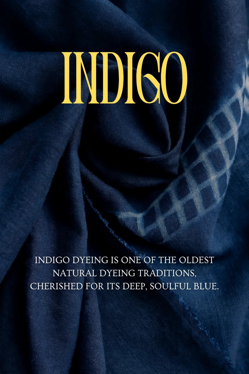 Fariha Indigo Straight Pants