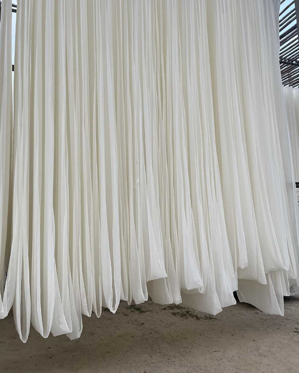 Washing & preparing the fabric