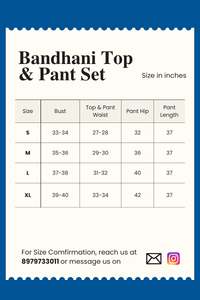 Aabha Bandhani Modal Silk Top with Pant