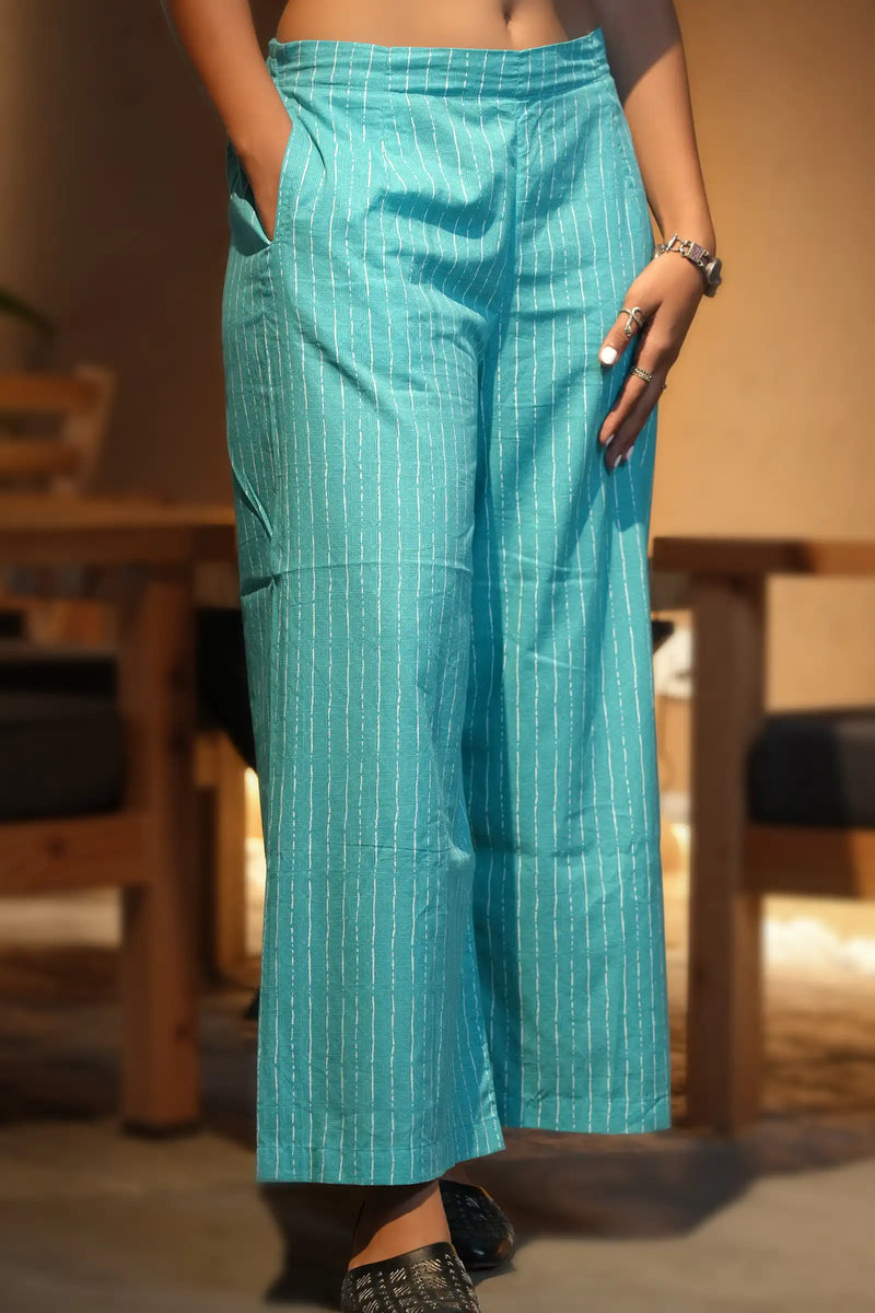Fariha Teal Culottes