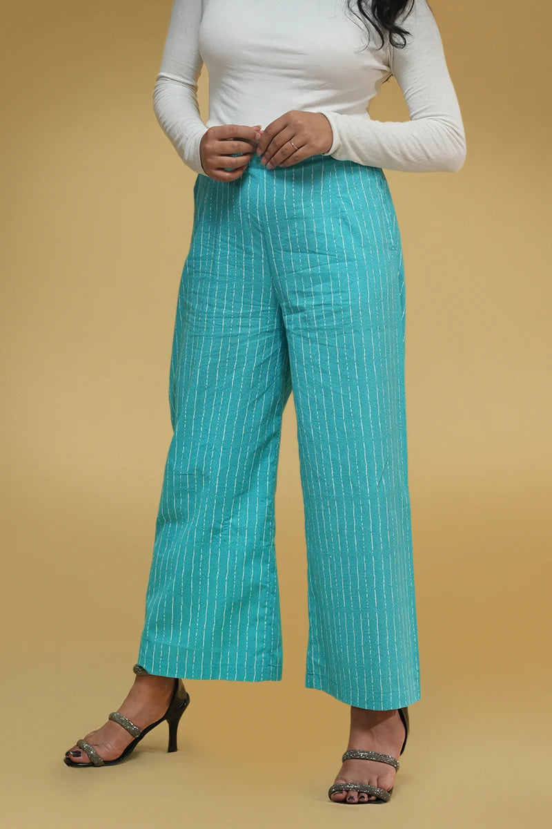 Fariha Teal Culottes