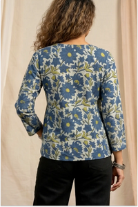 Vanaspati Indigo Hand Block Printed Tunic Top