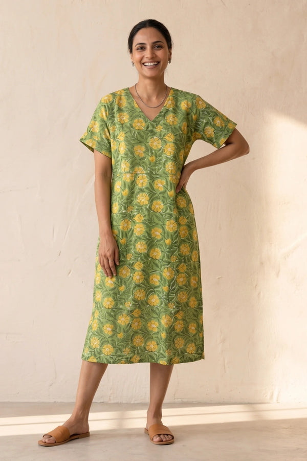 midi dress online india Buy Women's Yellow Striped Corset Back Midi Dress Online in India