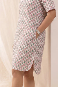 Mahira Hand Block Printed Pink Palash Dress