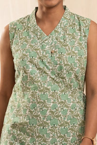 Meher Forest Tie-Up Top