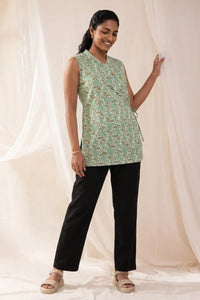 Meher Forest Tie-Up Top