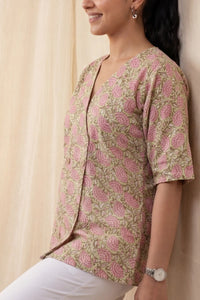 Pihu Garden Button Top