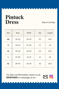 Ayesha Hand Block Printed Pintuck Dress